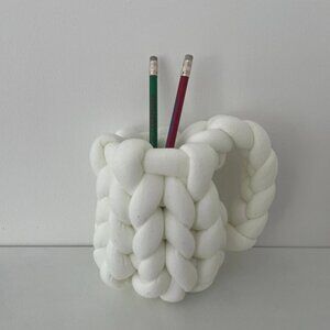 CHUNKY POLYCOTTON White Mug Pencil Cup